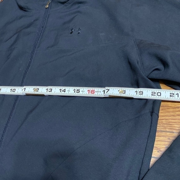 𝅺under Armour Nylon Jacket Black Full Zip Size MD. - Picture 9 of 10